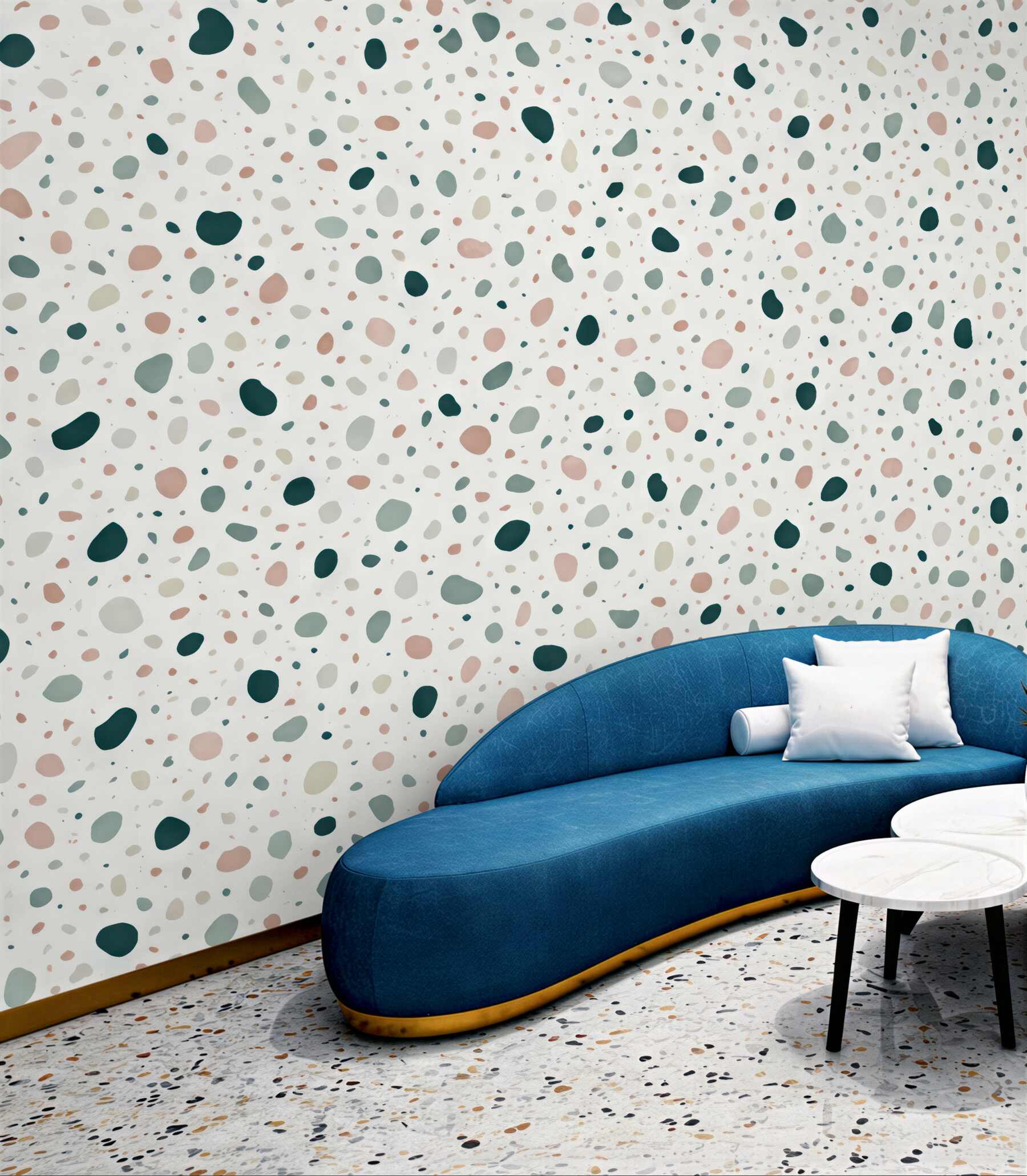 Fototapeta pastelowe terrazzo w subtelnym stylu