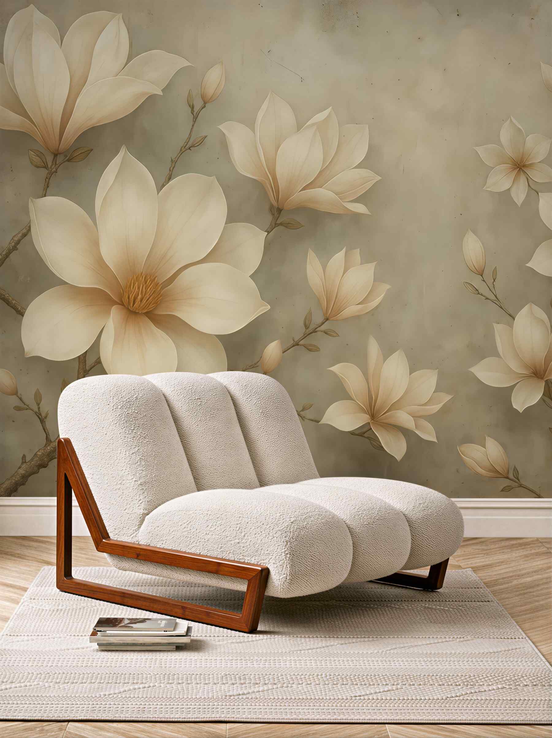 Fototapeta kremowe magnolie w subtelnej elegancji