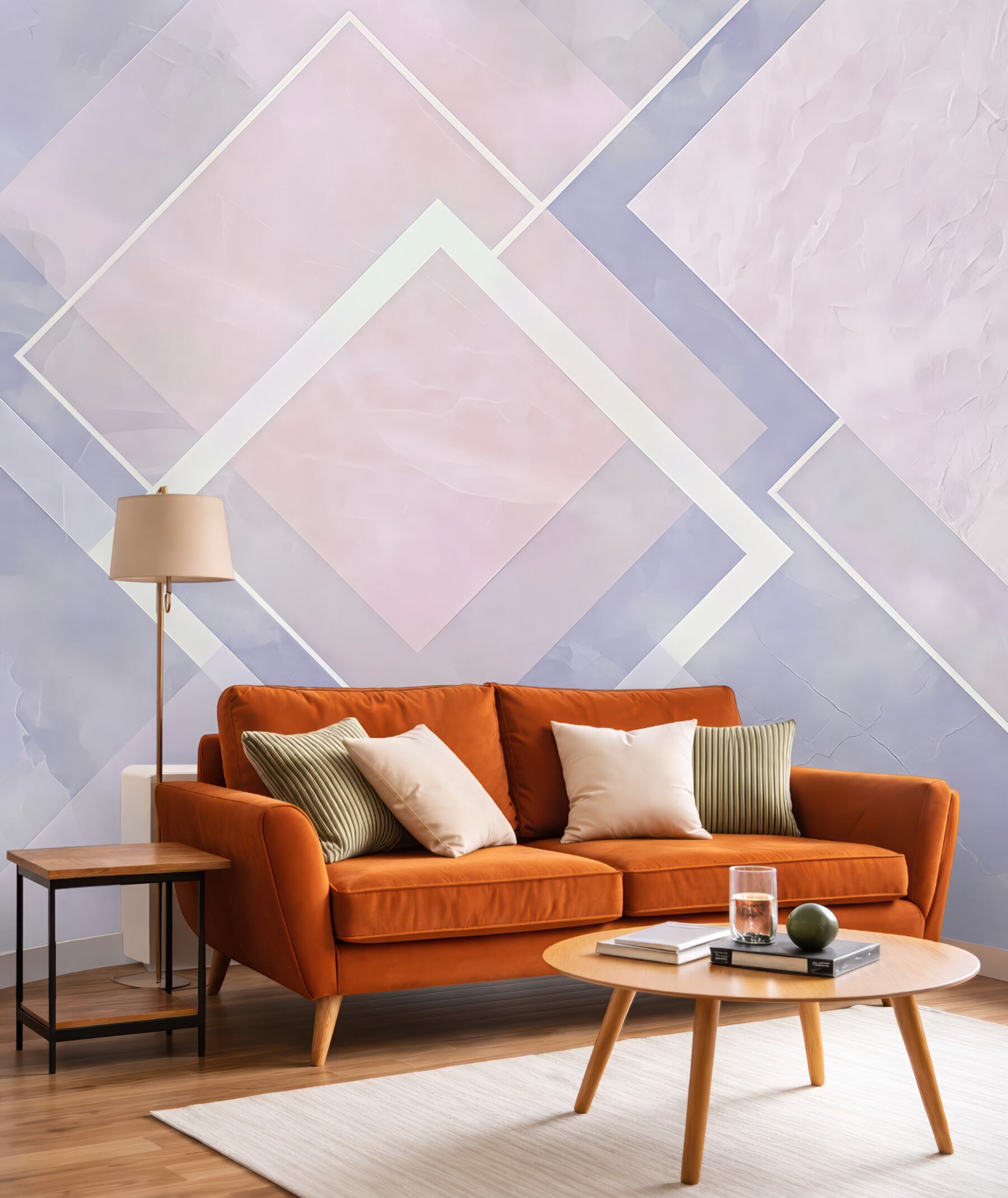 Fototapeta pastelowa geometryczna harmonia