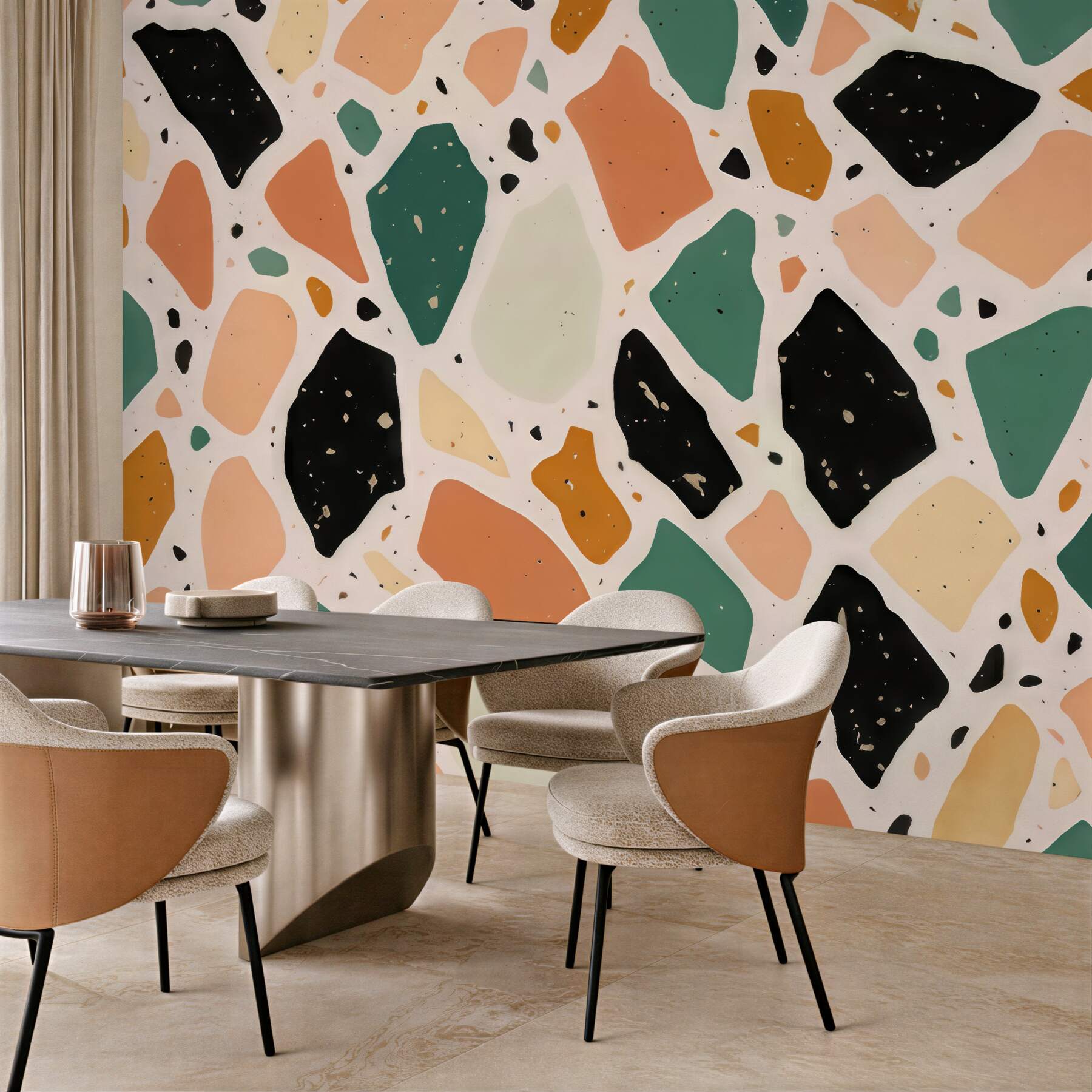 Fototapeta pastelowe lastryko w stylu modern