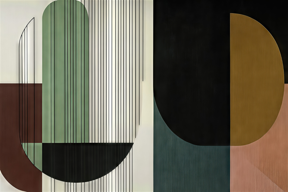 Fototapeta geometryczna elegancja w nowoczesnych barwach