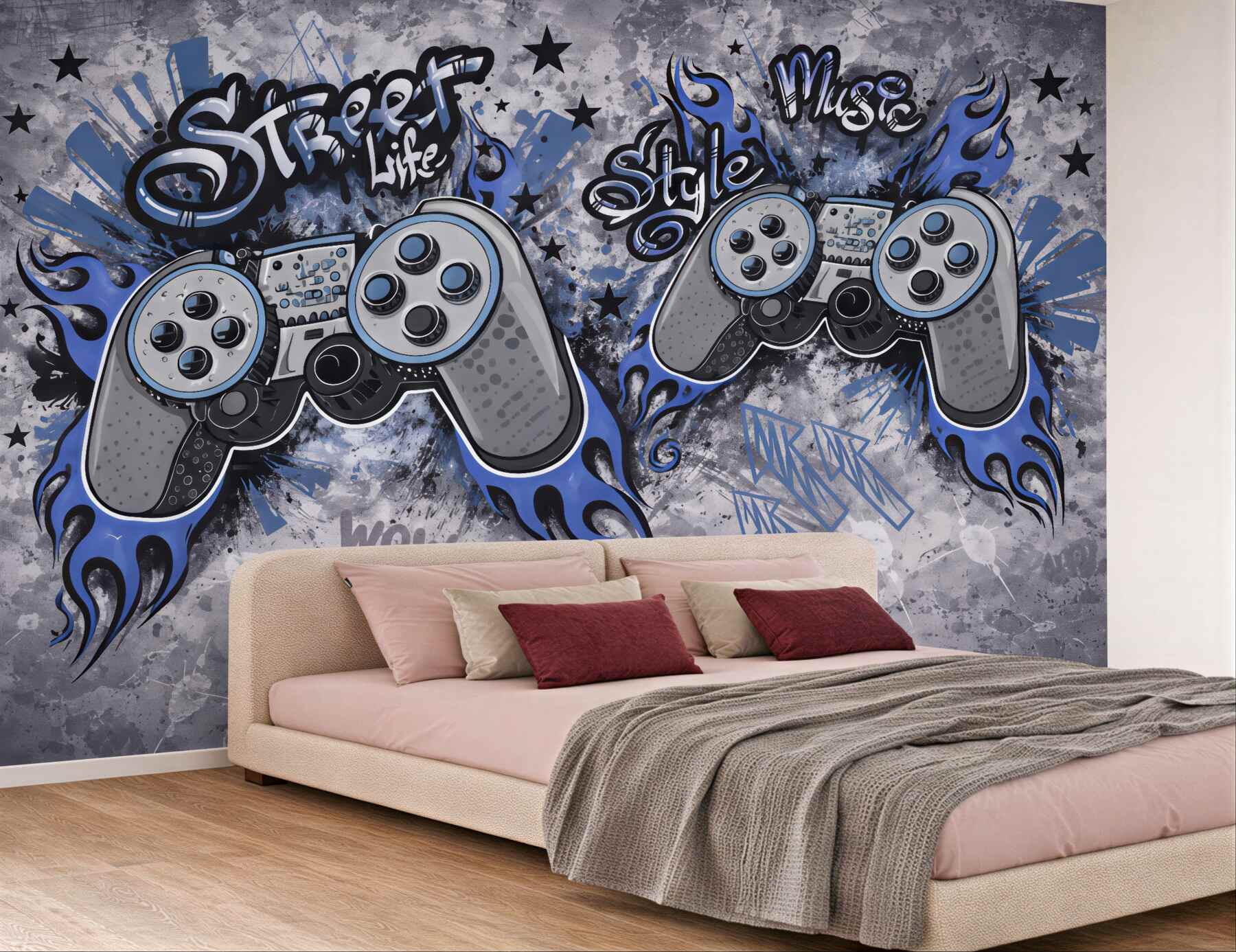 Fototapeta graffiti pady w miejskim stylu