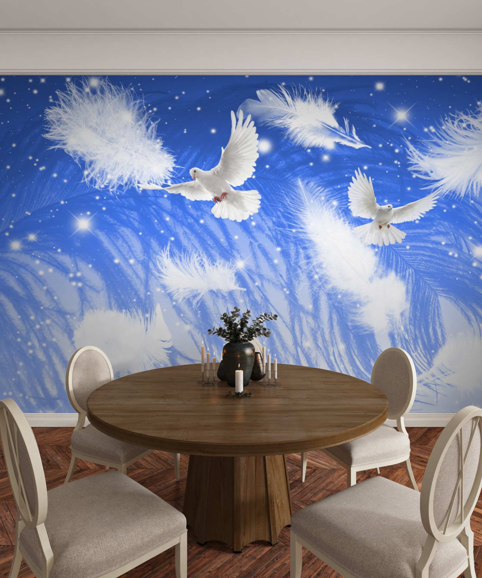 Fototapeta poruszanie się w atmosferze jasnych ptaków i ich upierzenia