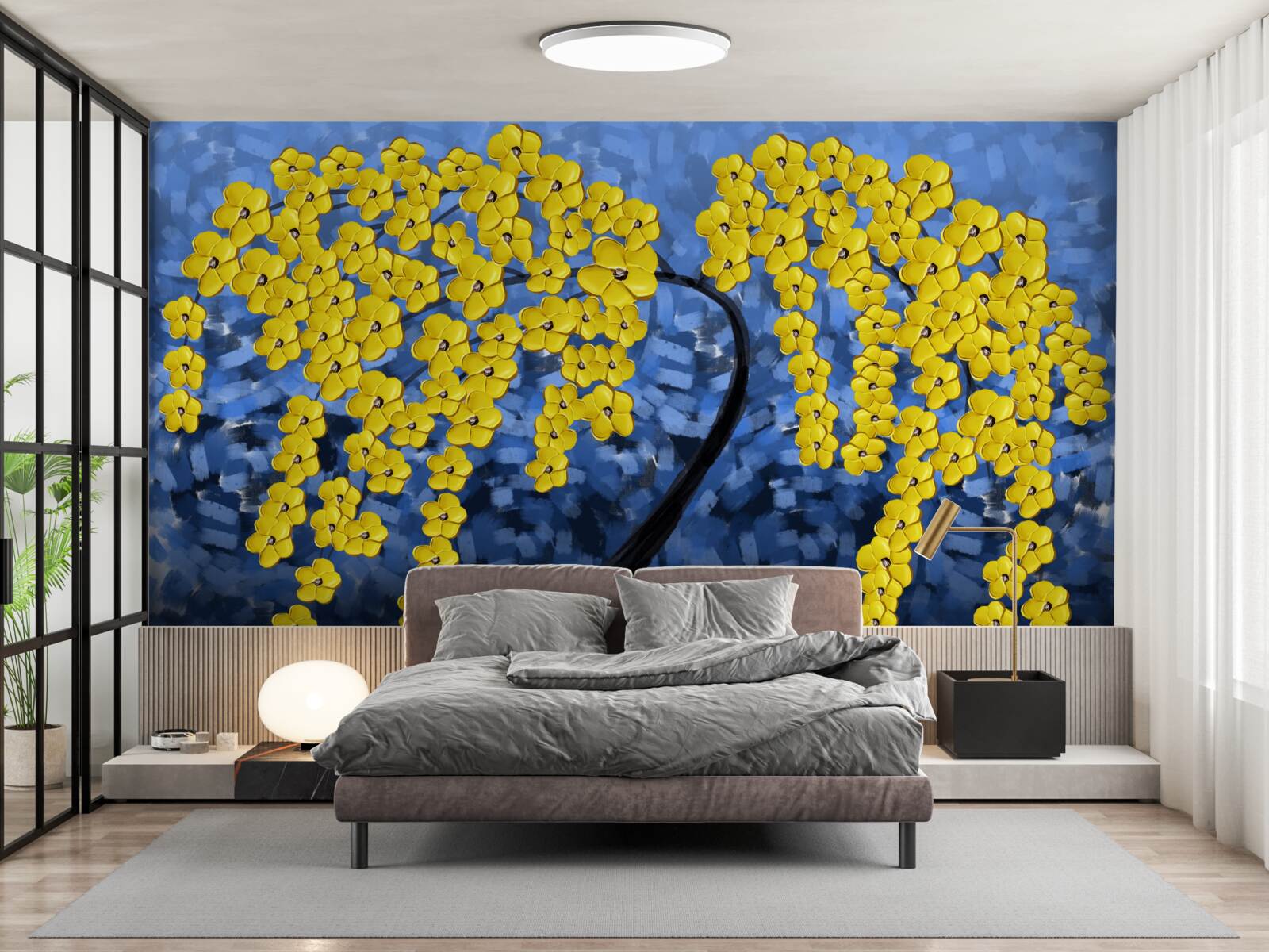 Fototapeta drzewo pod jesienną burzą