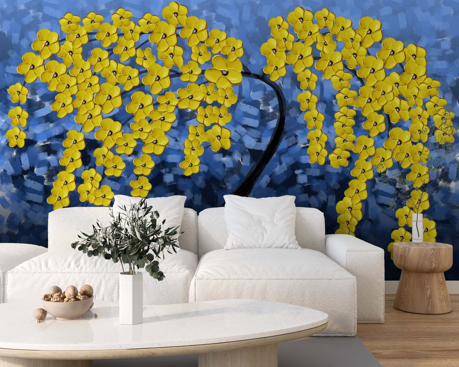 Fototapeta drzewo pod jesienną burzą