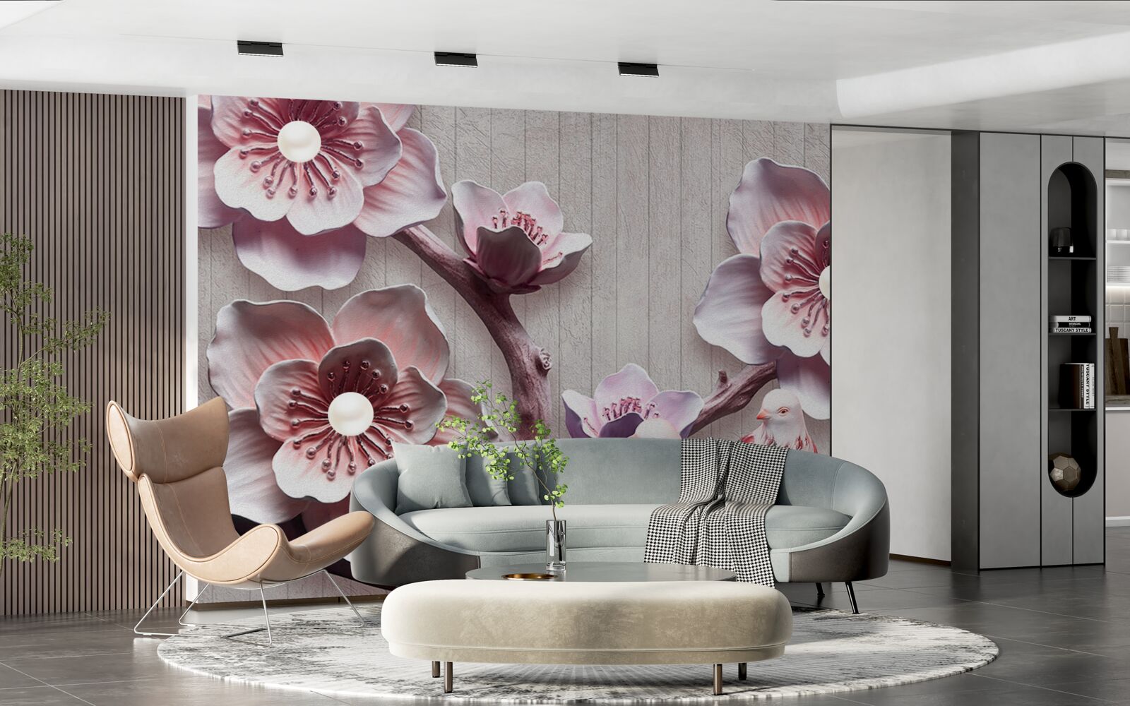 Fototapeta miękkie różowe pąki wiśni