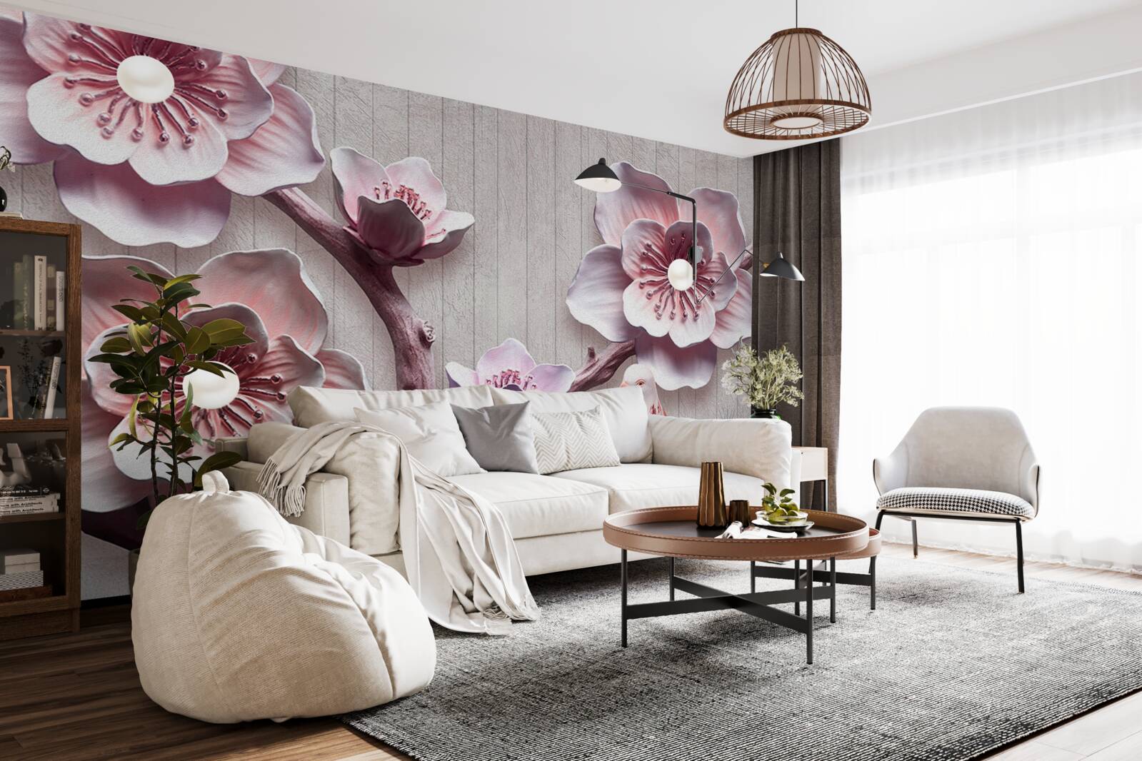 Fototapeta miękkie różowe pąki wiśni