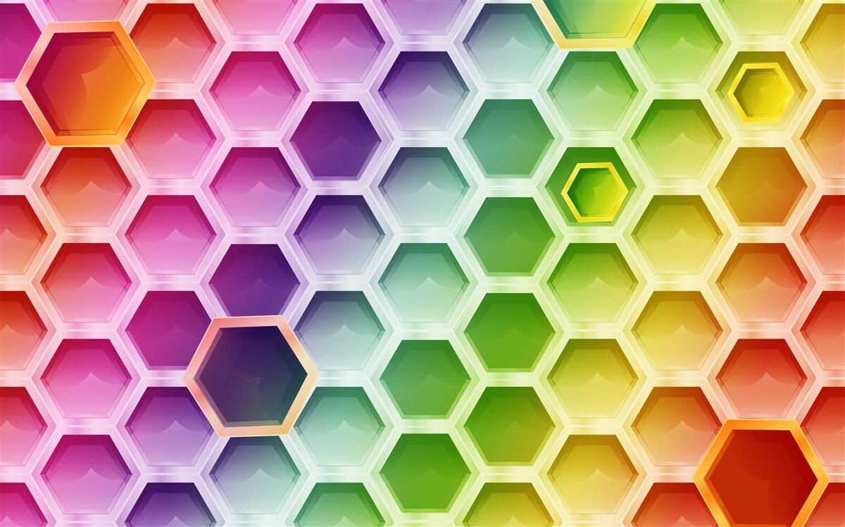 Fototapeta wielokolorowe jasne ule