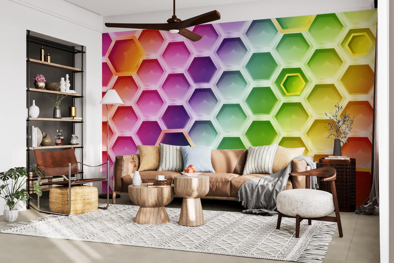 Fototapeta wielokolorowe jasne ule