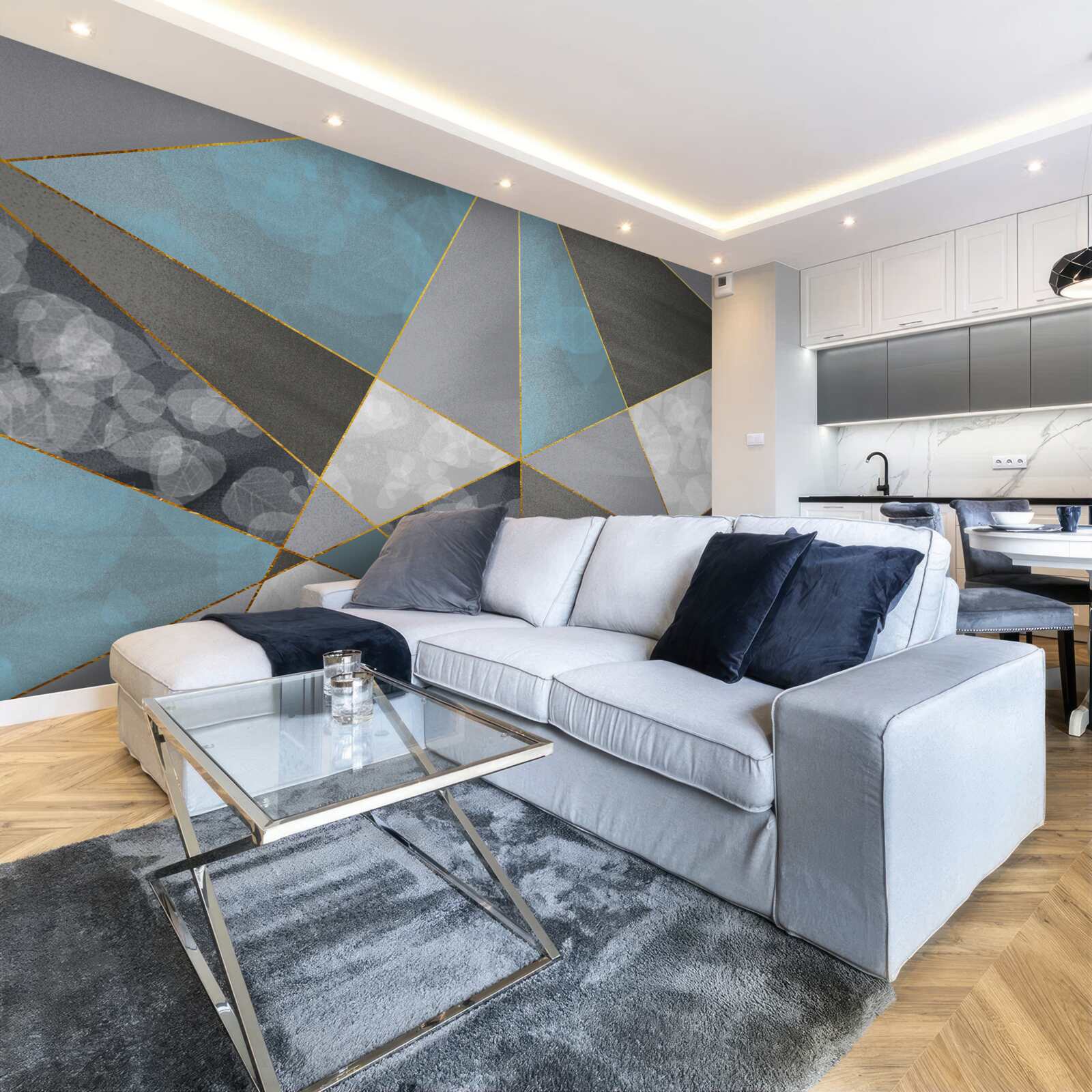 Fototapeta wyjątkowe tło z motywami geometrycznymi