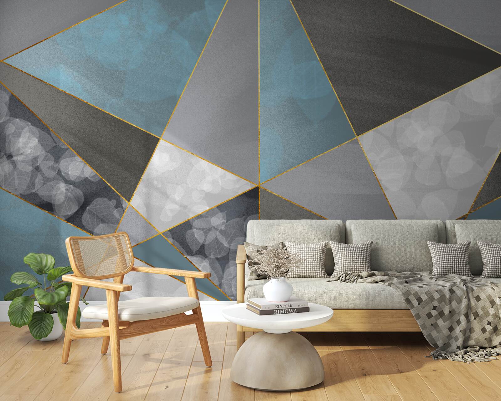 Fototapeta wyjątkowe tło z motywami geometrycznymi