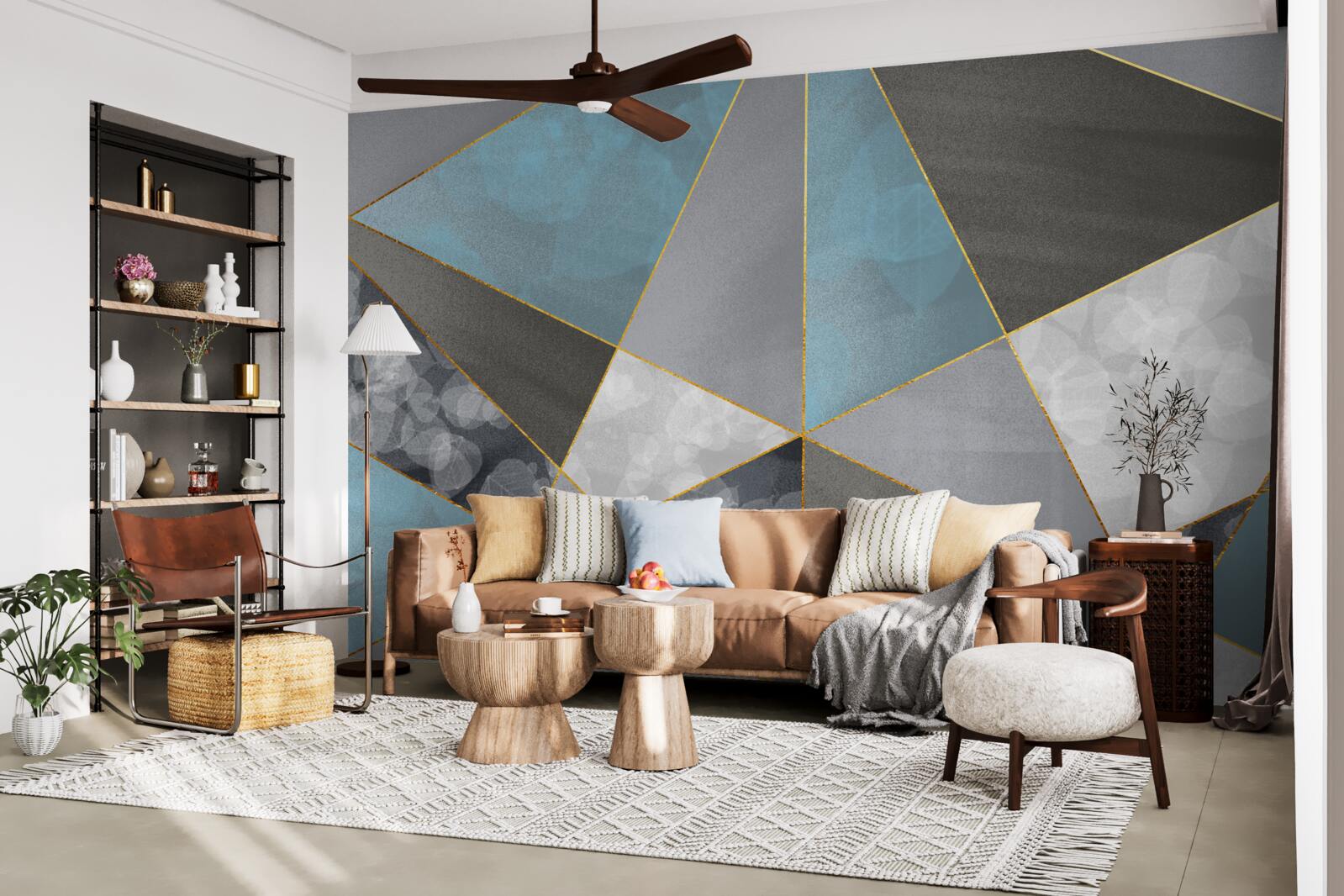 Fototapeta wyjątkowe tło z motywami geometrycznymi