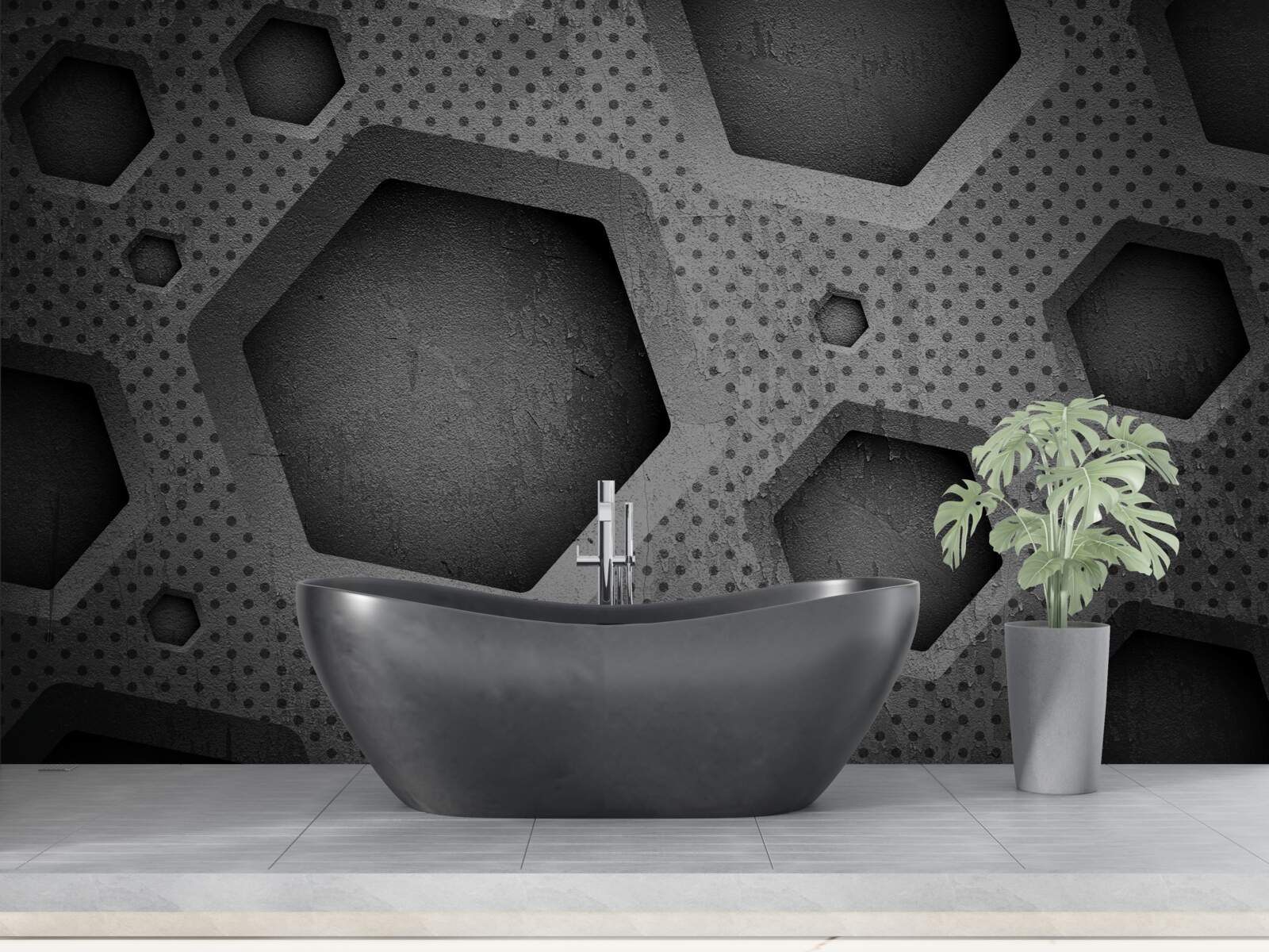 Fototapeta abstrakcyjna bariera sześciokątna