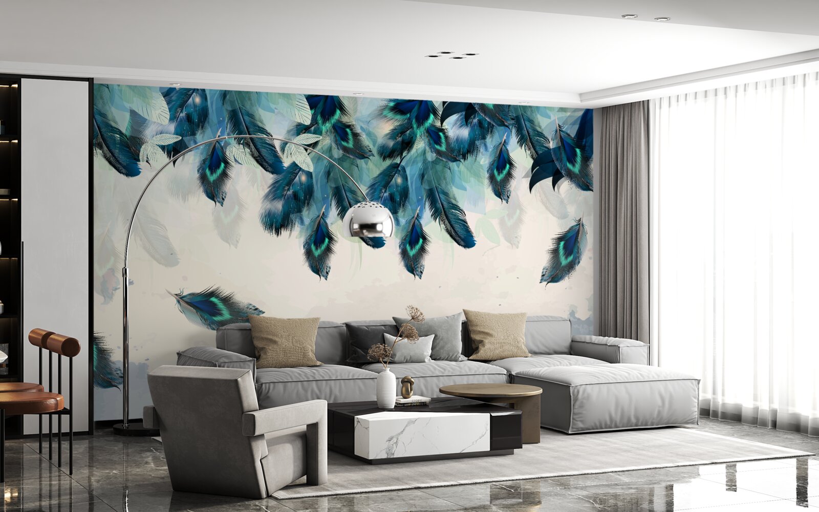 Fototapeta latające puszyste koce ciemności