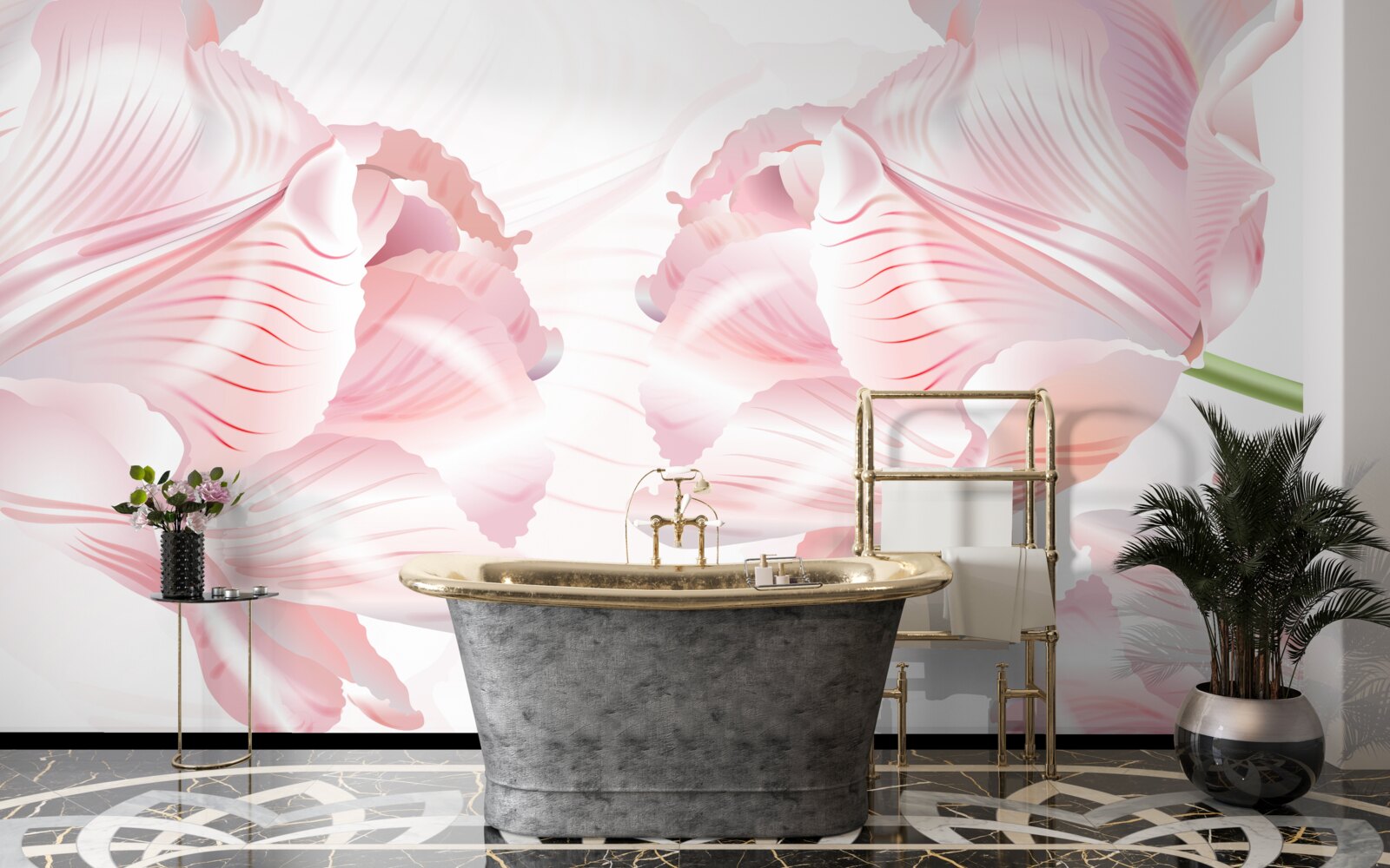 Fototapeta różowe tulipany z romantycznym nastrojem