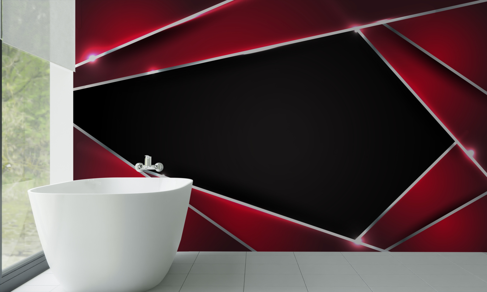 Fototapeta ekskluzywne tło w kolorach czerwonym i czarnym