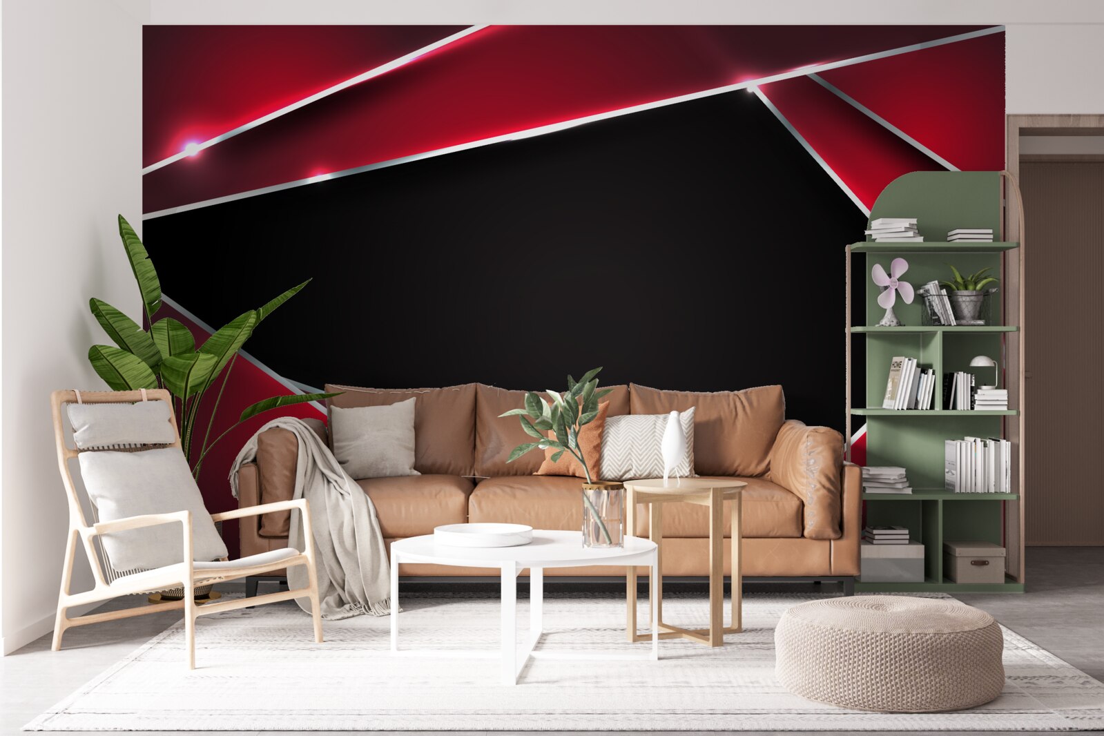 Fototapeta ekskluzywne tło w kolorach czerwonym i czarnym