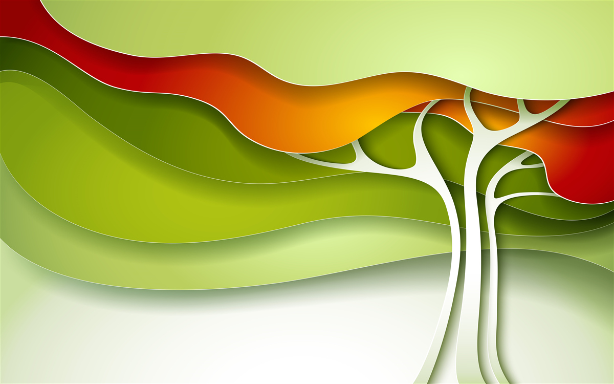 Fototapeta wierzchołek drzewa jest pomalowany w jasne odcienie jesieni