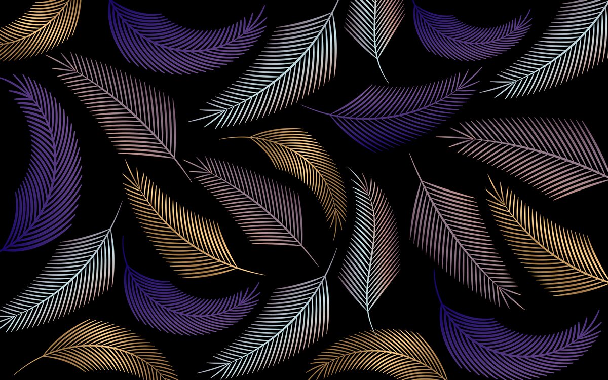 Fototapeta jesienne liście w ciemnych kolorach