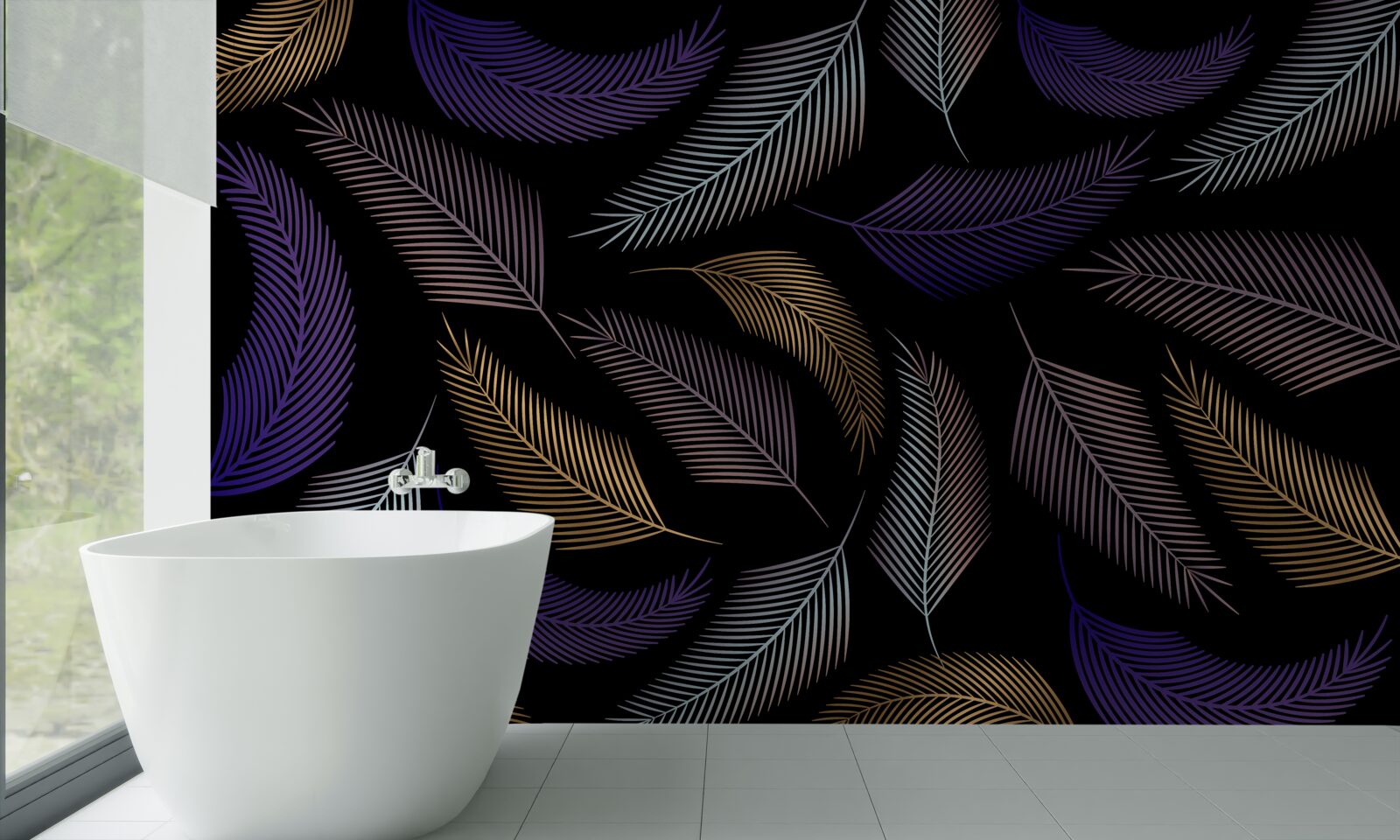 Fototapeta jesienne liście w ciemnych kolorach