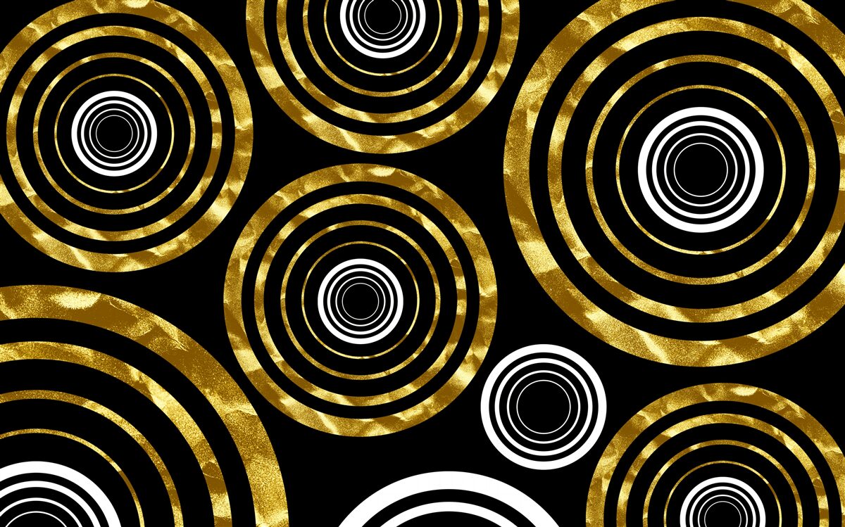 Fototapeta pierścionki wykonane ze złota z białym środkiem