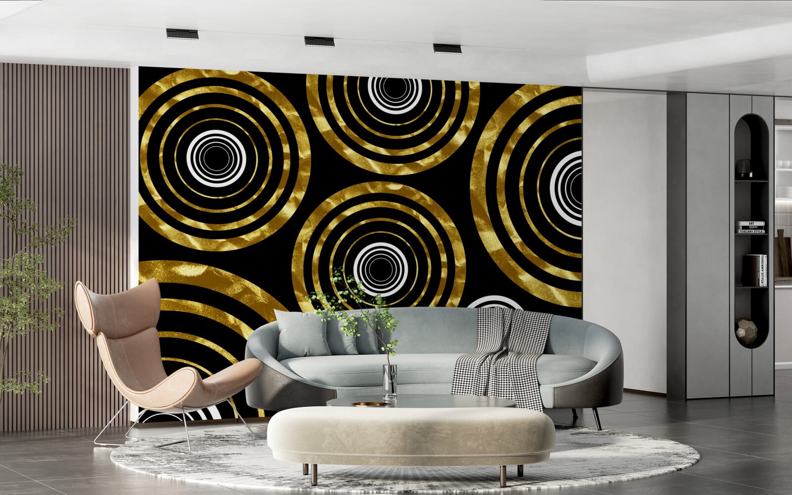 Fototapeta pierścionki wykonane ze złota z białym środkiem