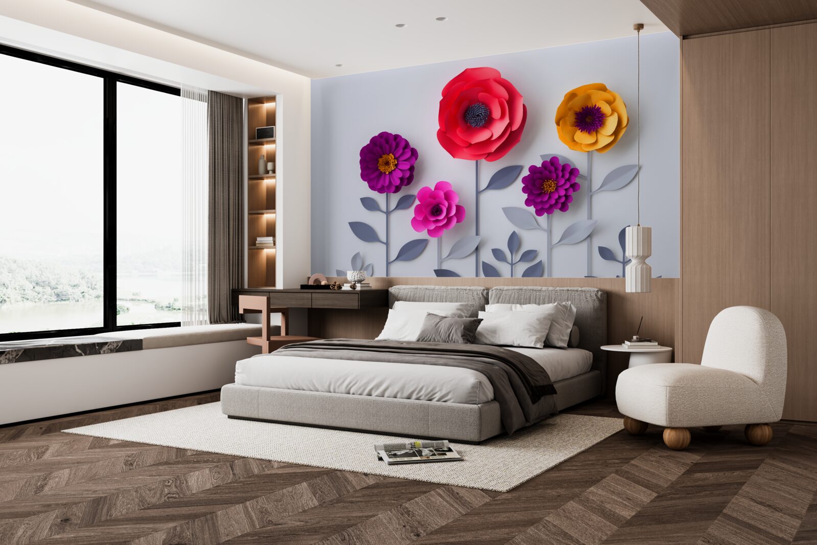 Fototapeta kolorowe kwiaty