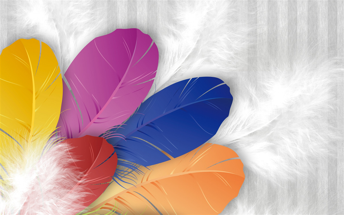 Fototapeta jasne i starannie wypolerowane pióra