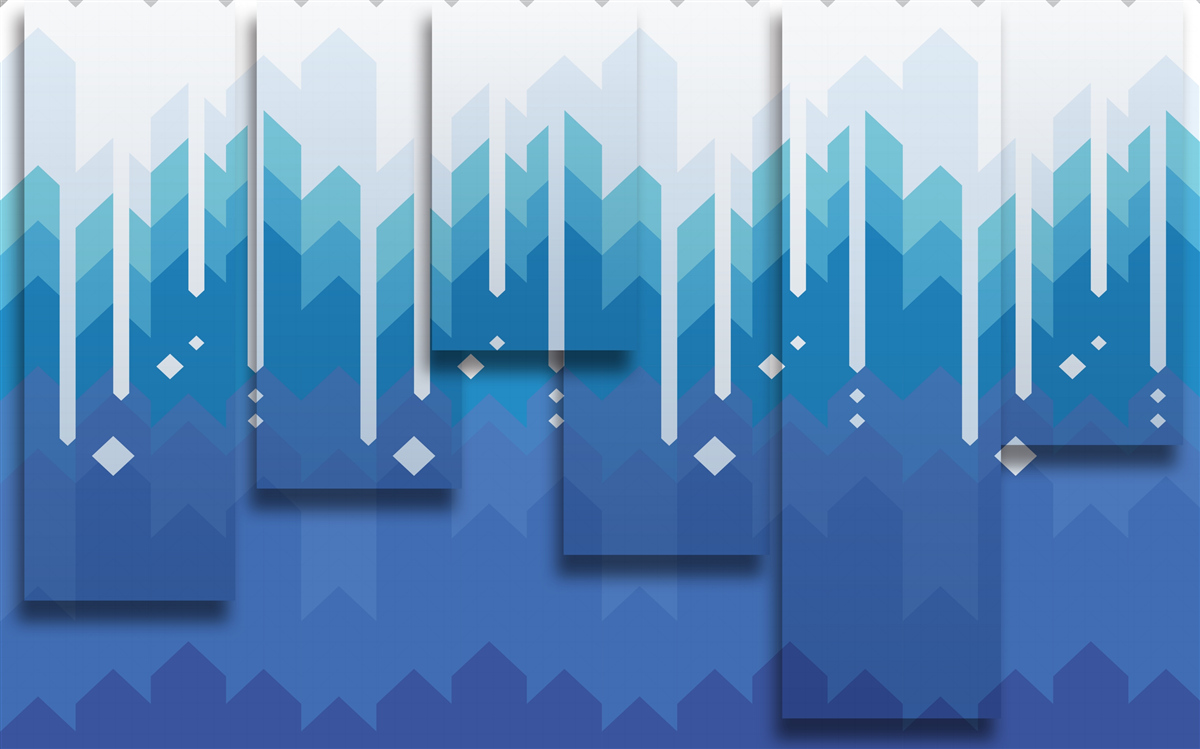 Fototapeta kaskadowe góry wyróżniają się zimnym majestatem