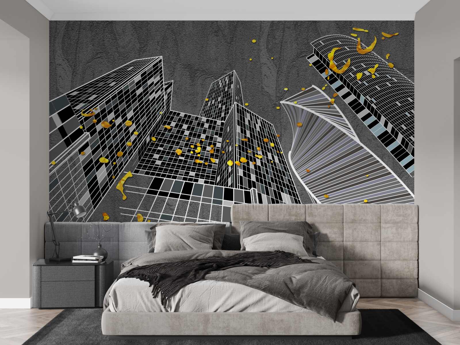 Fototapeta architektura miejska w stylu geometrycznym