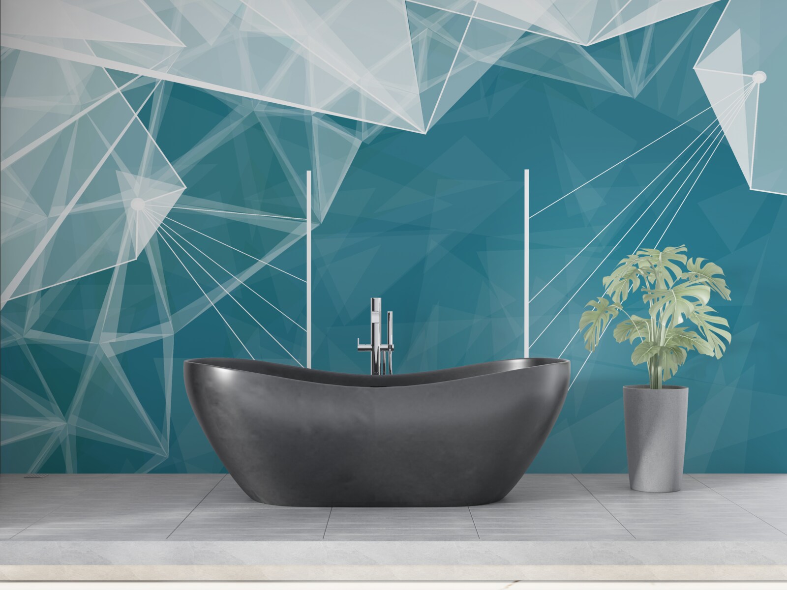 Fototapeta szczyty ośnieżonych gór