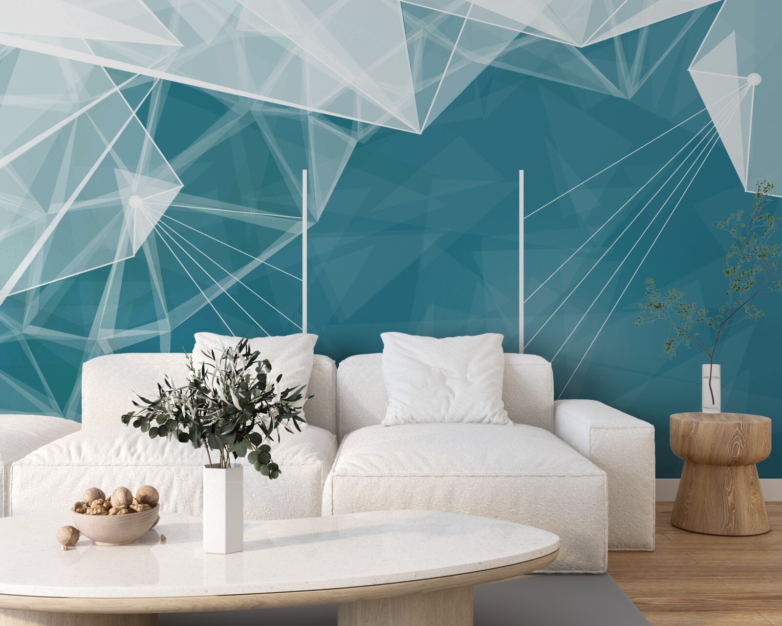 Fototapeta szczyty ośnieżonych gór