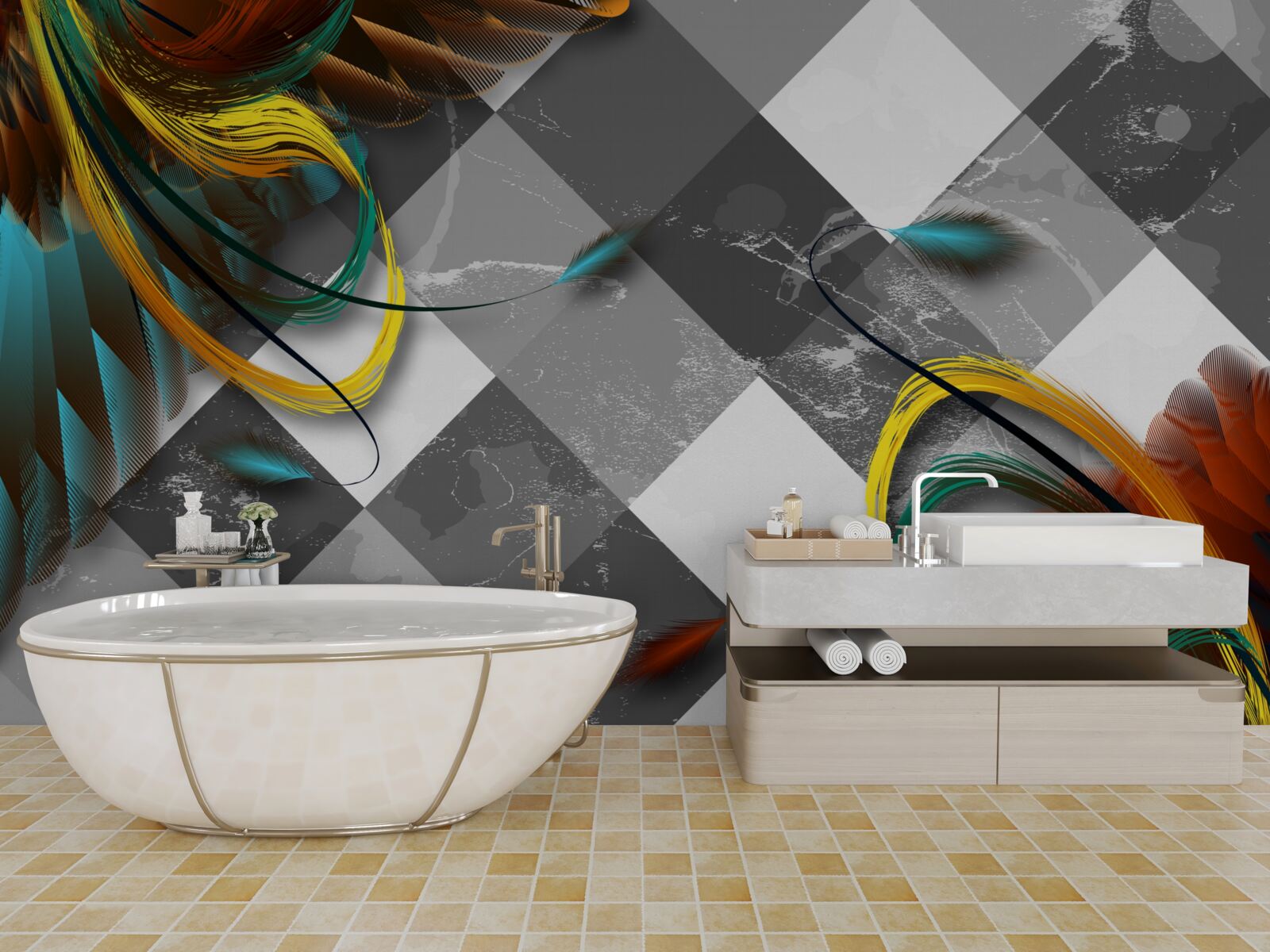 Fototapeta jak rajskie ptaki