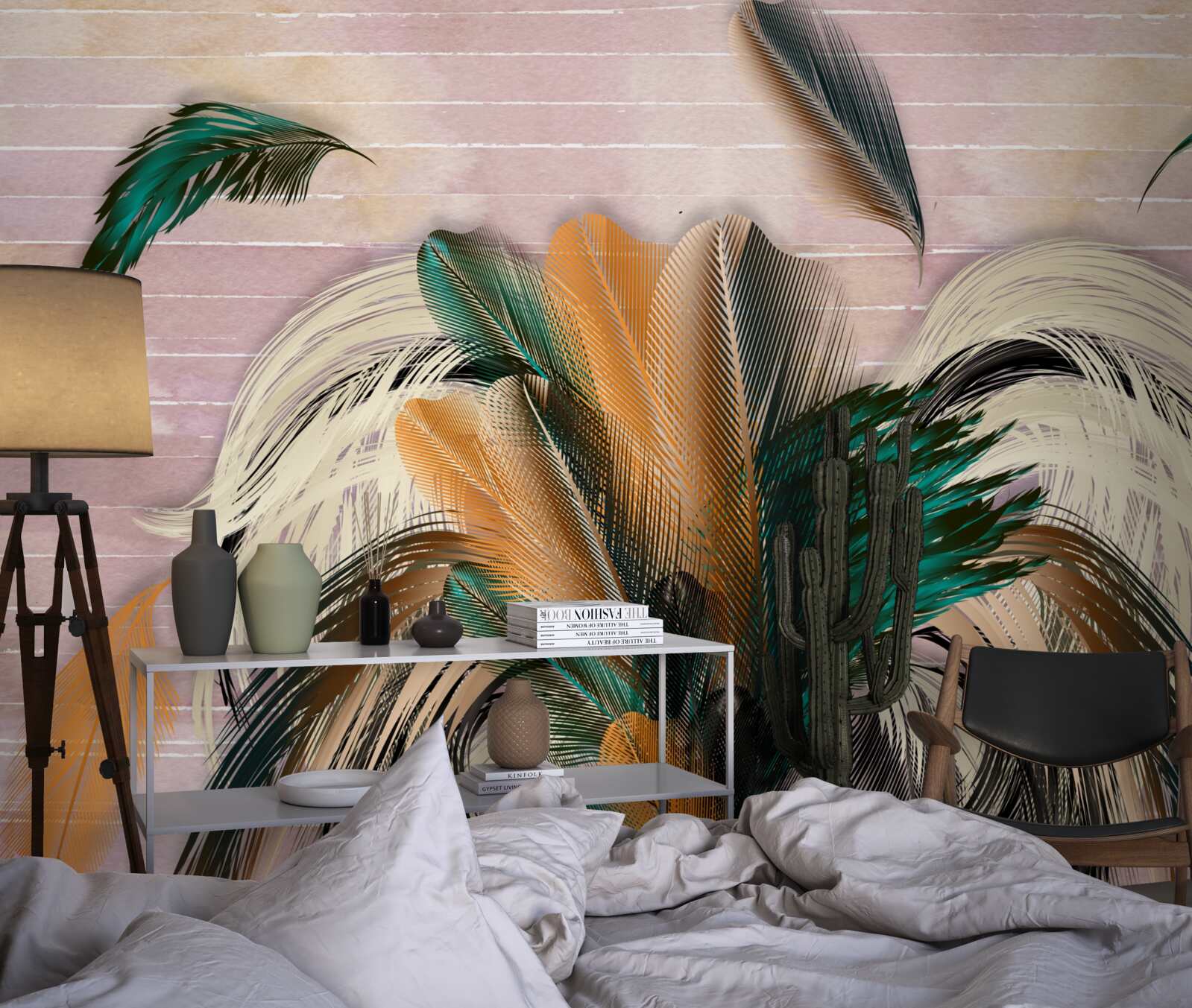 Fototapeta kolekcja piór w bukiecie