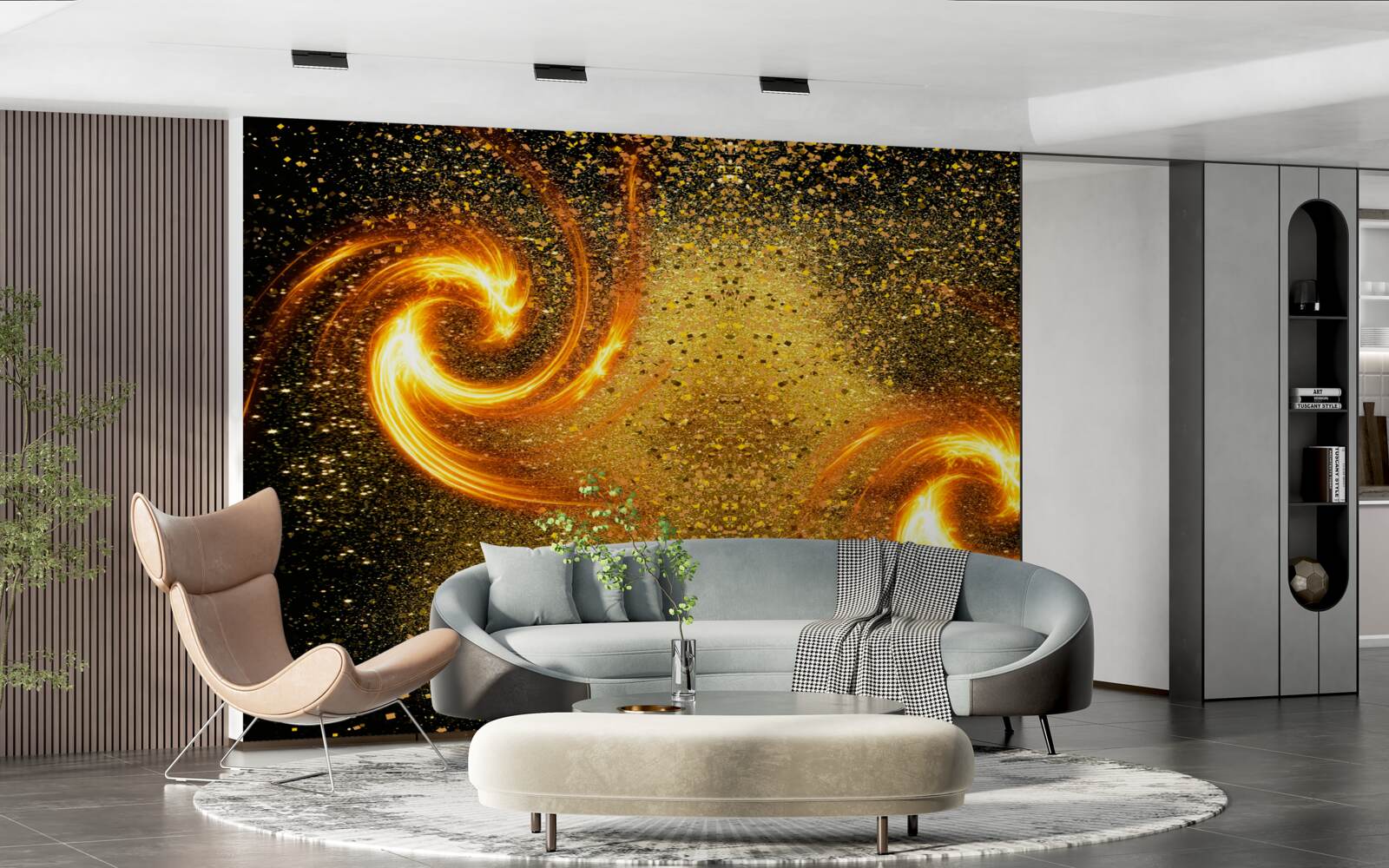 Fototapeta miliony astralnych luminarzy i kilka galaktyk