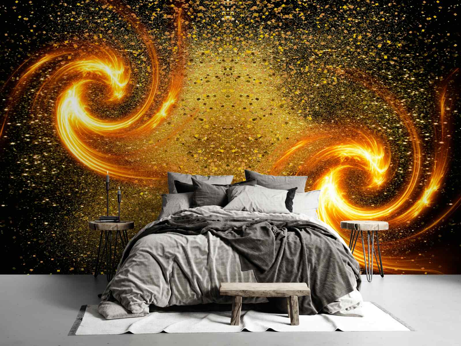 Fototapeta miliony astralnych luminarzy i kilka galaktyk