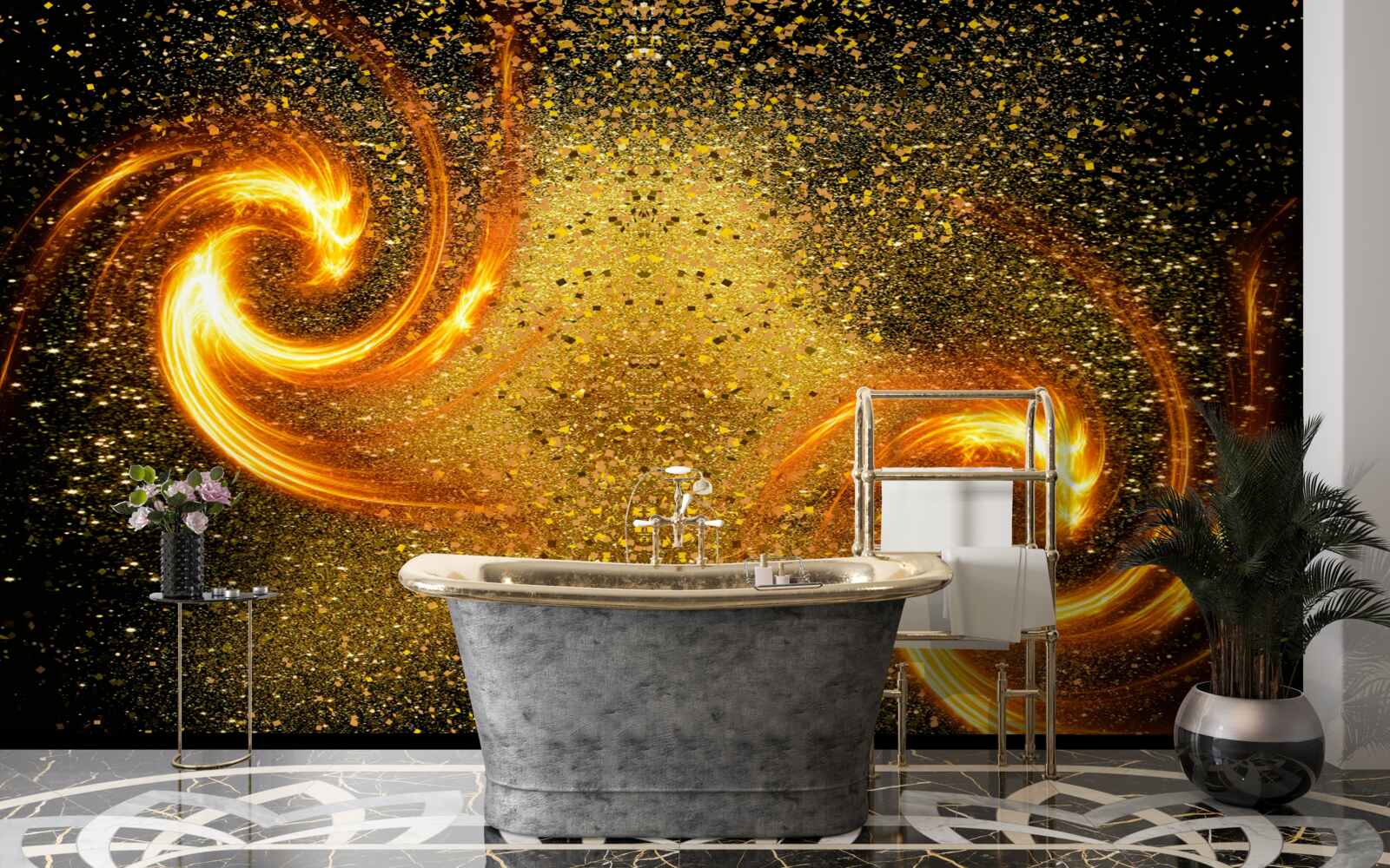 Fototapeta miliony astralnych luminarzy i kilka galaktyk