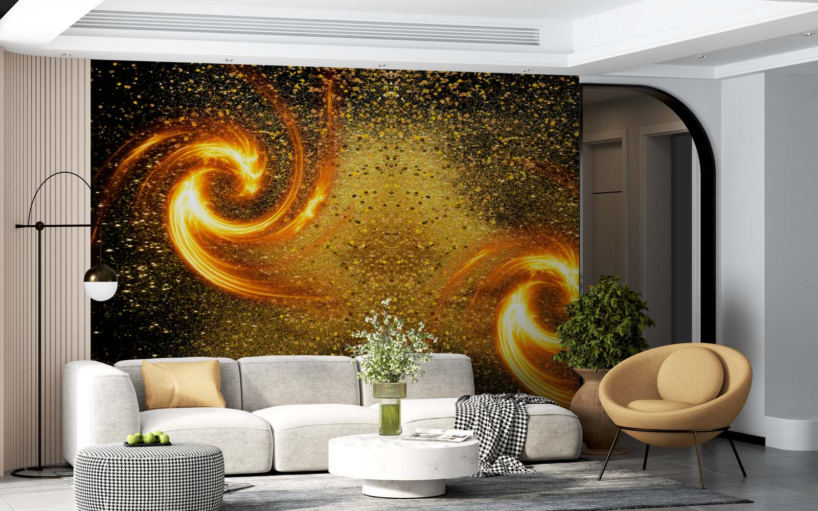 Fototapeta miliony astralnych luminarzy i kilka galaktyk