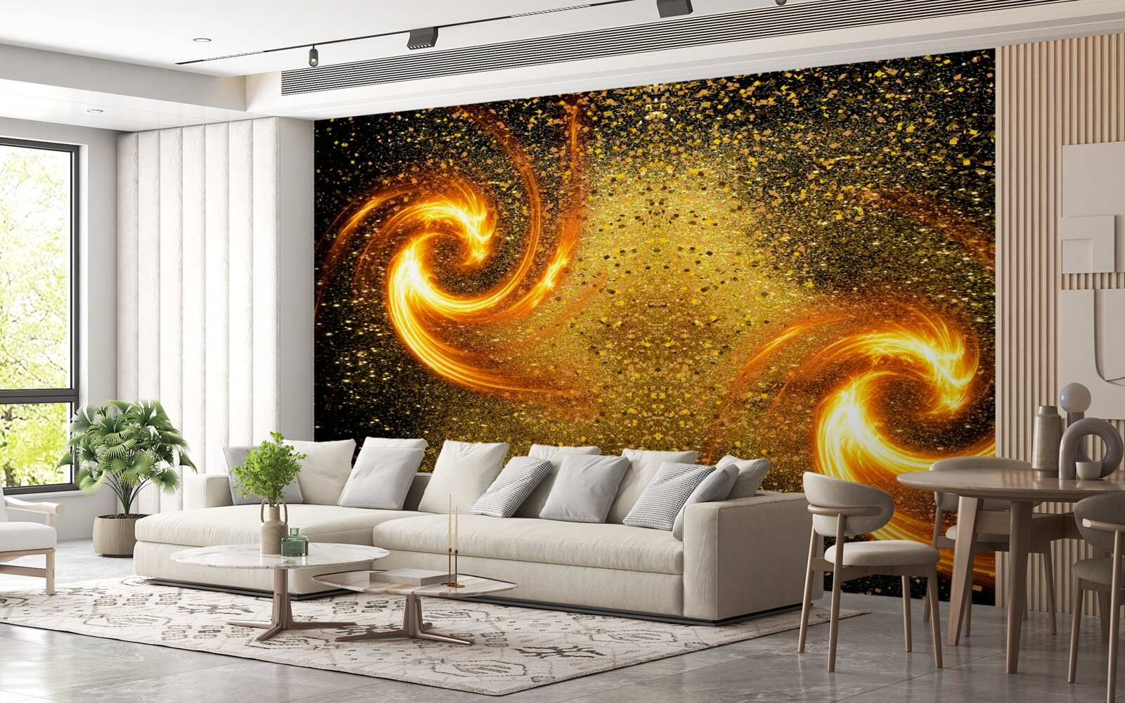 Fototapeta miliony astralnych luminarzy i kilka galaktyk