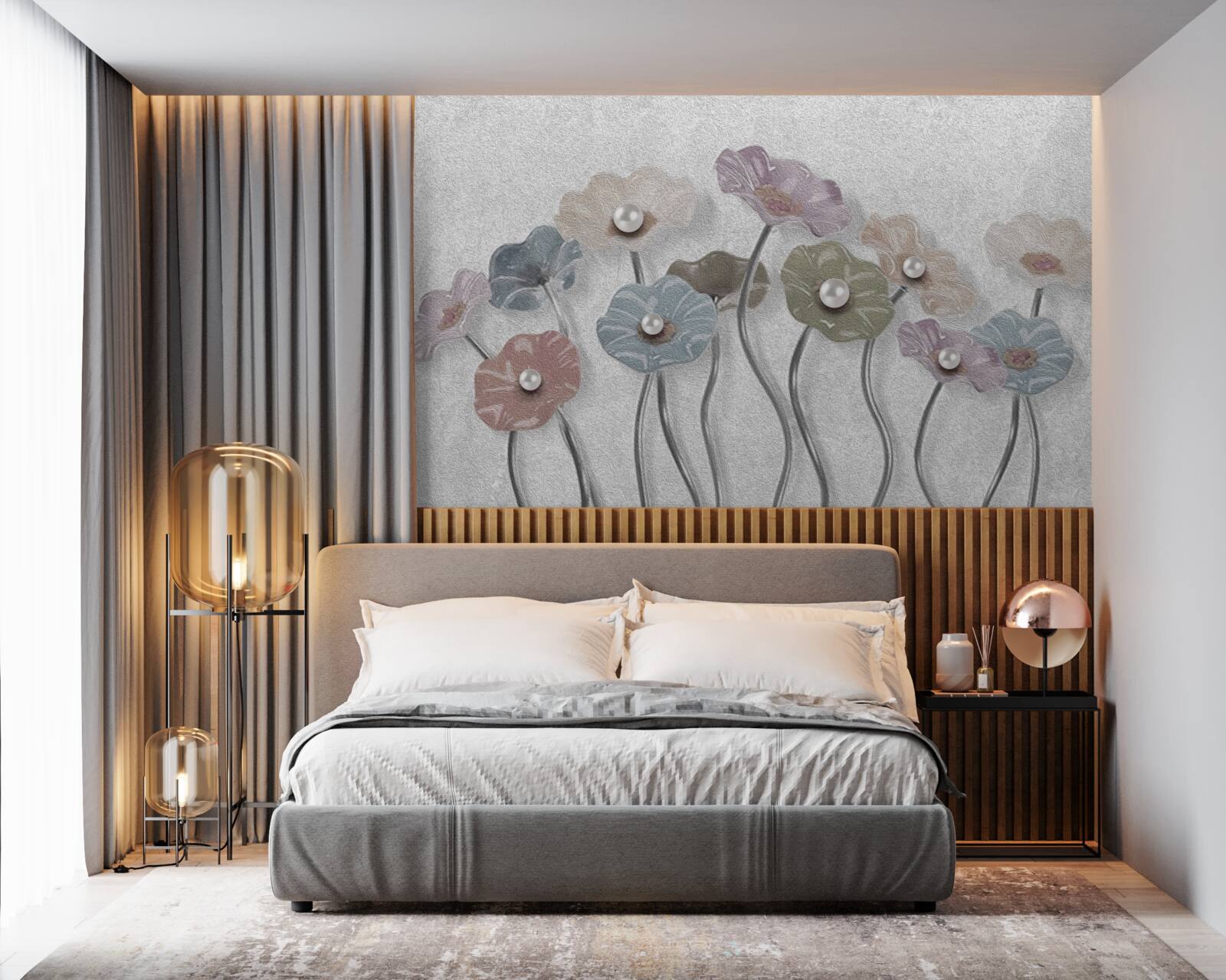 Fototapeta smukłe gerbery zebrane w bukiet o różnych kolorach