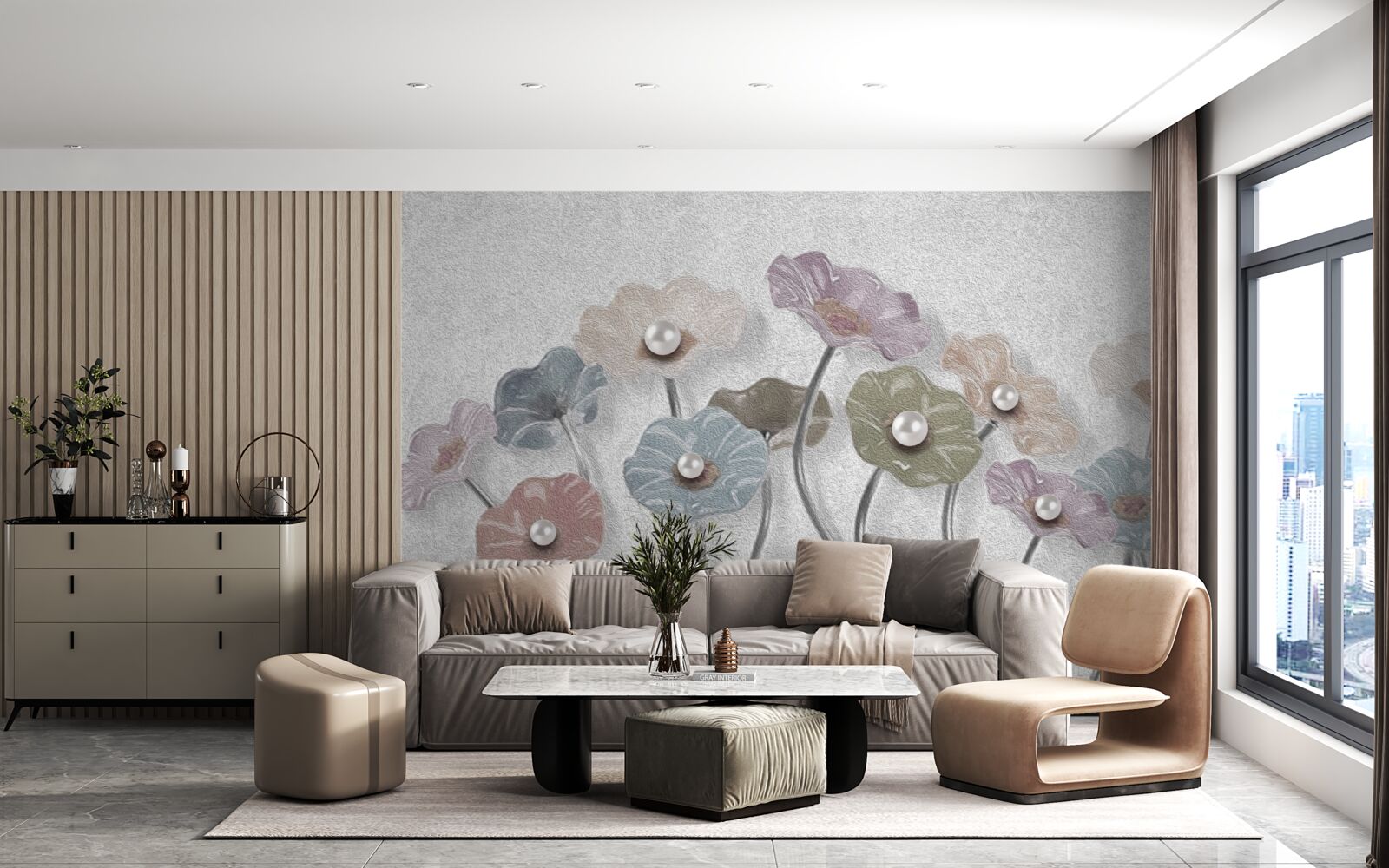 Fototapeta smukłe gerbery zebrane w bukiet o różnych kolorach