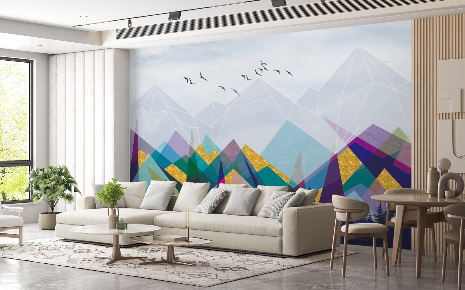 Fototapeta niejednoznaczny las w górach