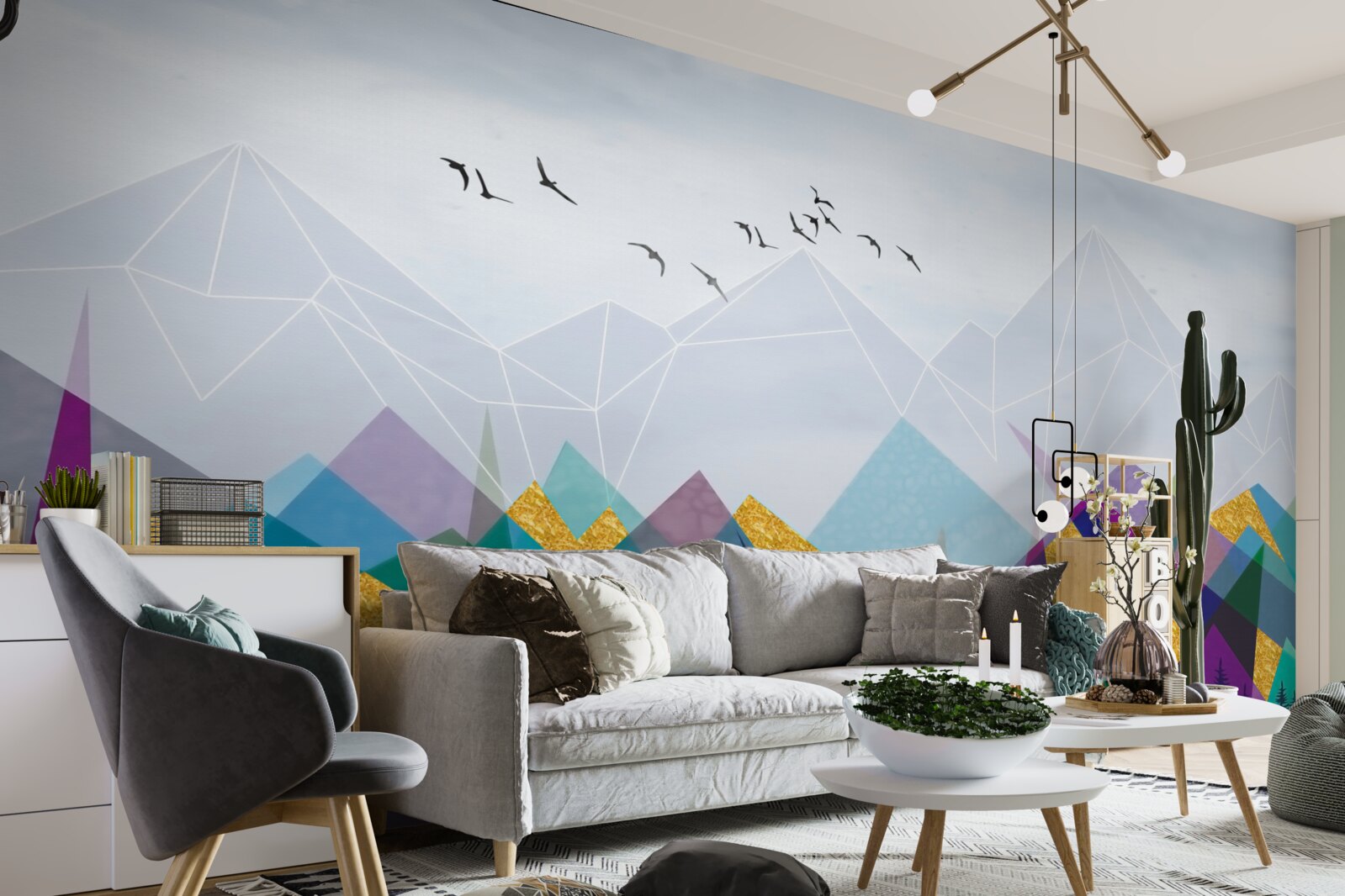 Fototapeta niejednoznaczny las w górach