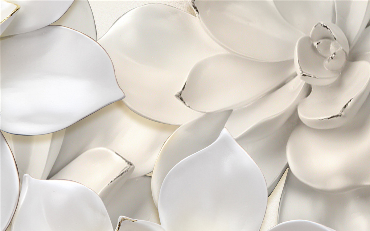 Fototapeta kwiaty białe jak porcelana