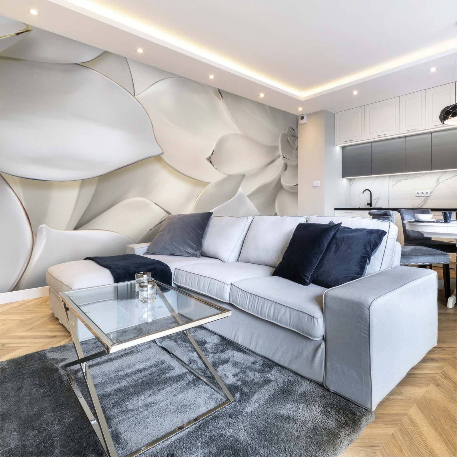 Fototapeta kwiaty białe jak porcelana