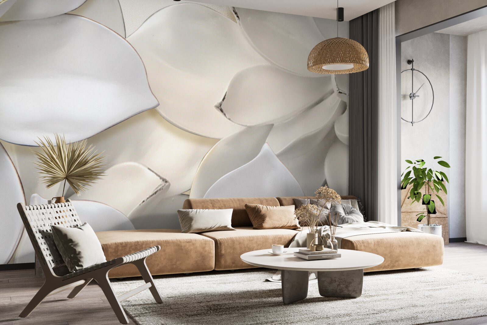 Fototapeta kwiaty białe jak porcelana