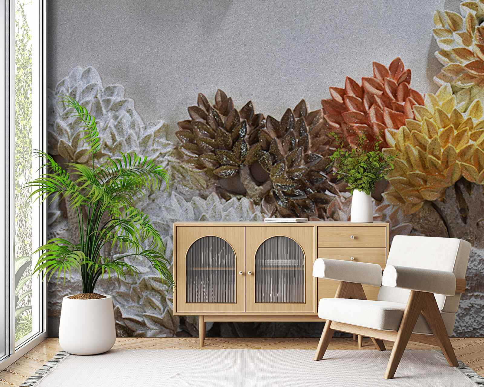 Fototapeta odcienie łóżka przywodzą na myśl jesień w zimnym lesie