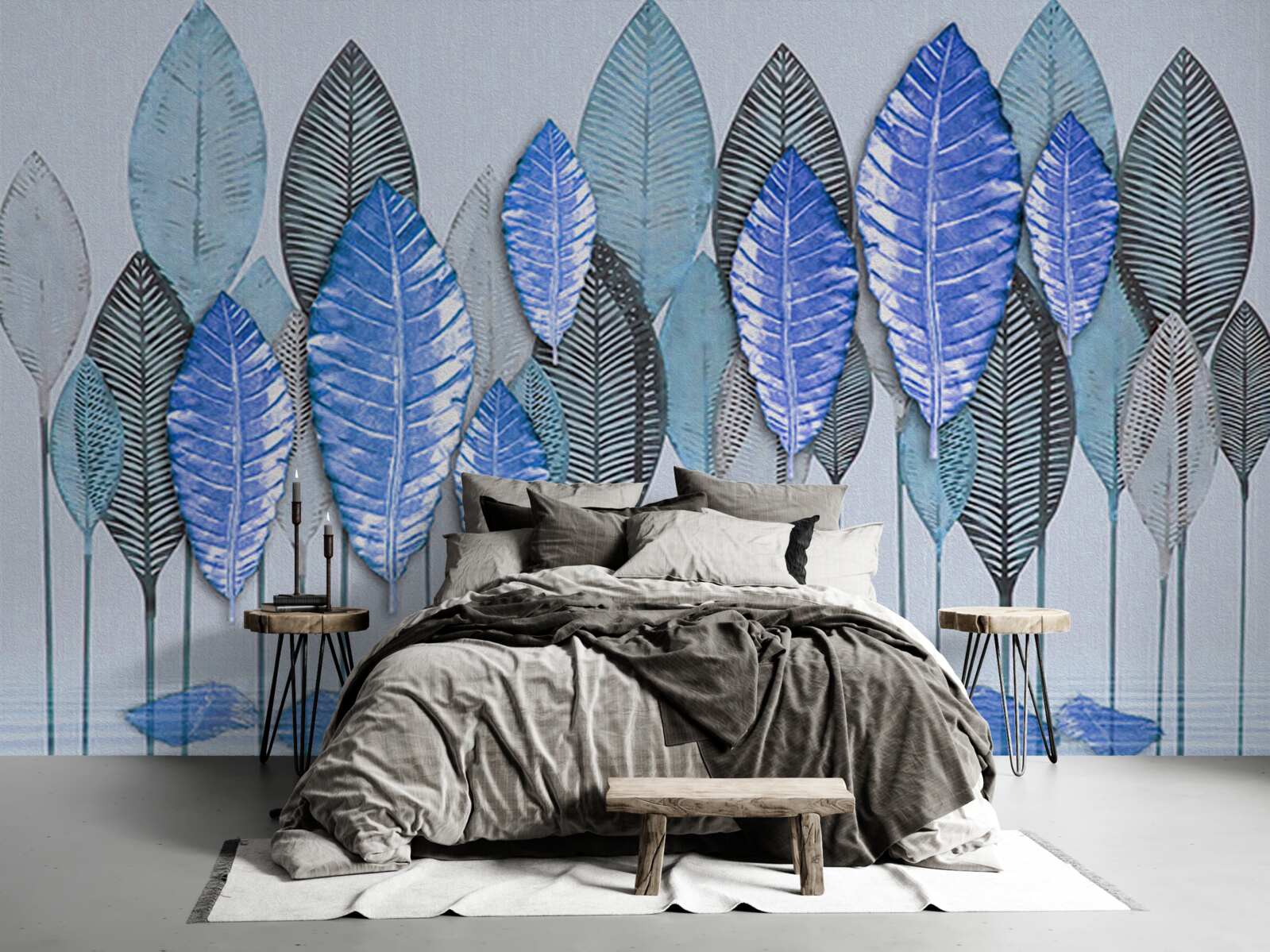 Fototapeta las zanurzony w abstrakcji, pod zasłoną deszczu