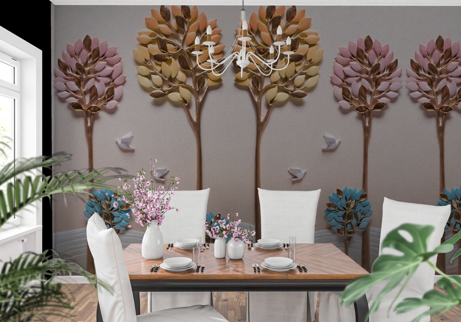 Fototapeta palmy i przybrzeżne tropiki