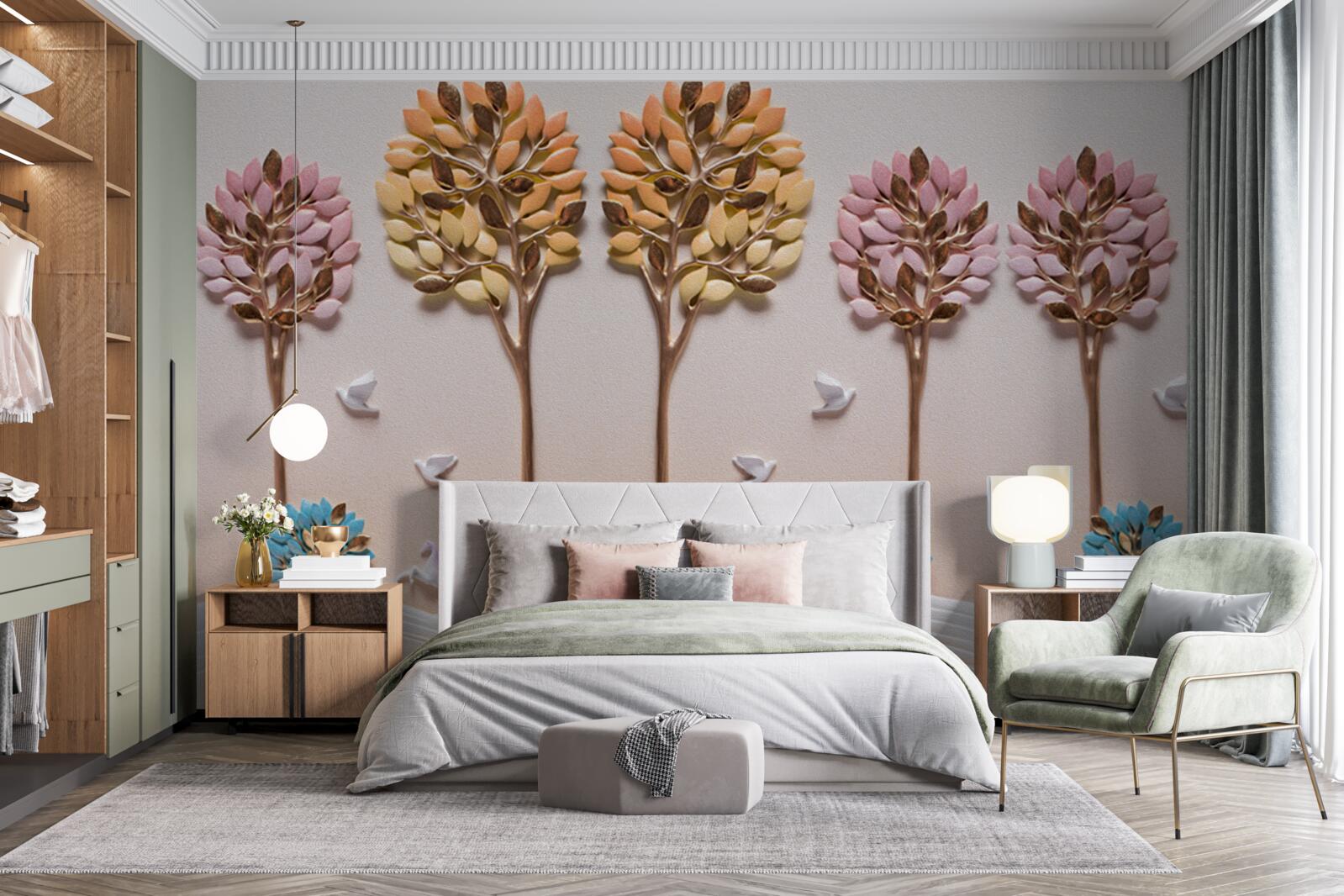 Fototapeta palmy i przybrzeżne tropiki